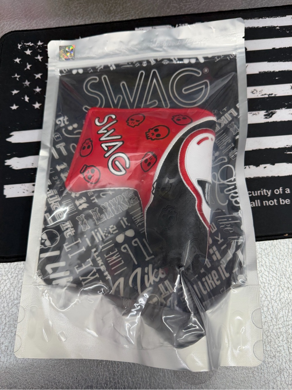 SWAG Red and Black Blade Putter Headcover Golf Clu Head Cover